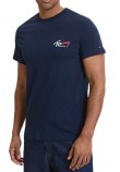 TOMMY JEANS SLIM SIGN CHEST T-SHIRT ΜΠΛΟΥΖΑ ΑΝΔΡΙΚΗ NAVY