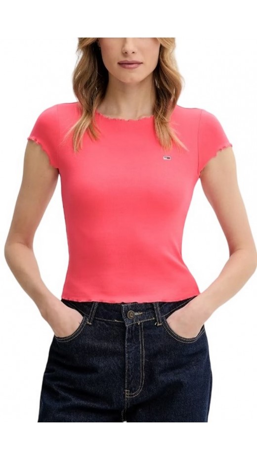 TOMMY JEANS SH SLIM BABYLOCK TEE EXT ΜΠΛΟΥΖΑ ΓΥΝΑΙΚΕΙΑ CORAL