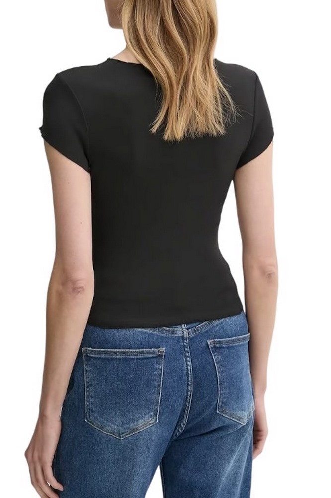 TOMMY JEANS SH SLIM BABYLOCK TEE EXT ΜΠΛΟΥΖΑ ΓΥΝΑΙΚΕΙΑ BLACK