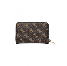 GUESS LAUREL SLG MEDIUM ZIP AROUND ΑΞΕΣΟΥΑΡ ΠΟΡΤΟΦΟΛΙ ΓΥΝΑΙΚΕΙΟ BROWN