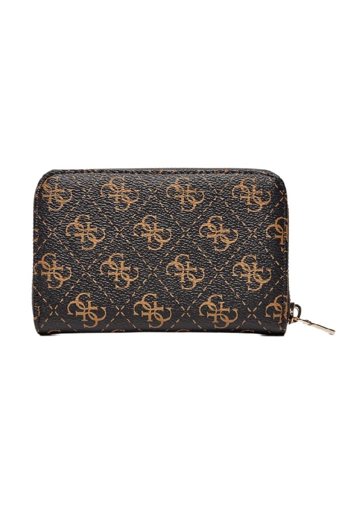 GUESS LAUREL SLG MEDIUM ZIP AROUND ΑΞΕΣΟΥΑΡ ΠΟΡΤΟΦΟΛΙ ΓΥΝΑΙΚΕΙΟ BROWN