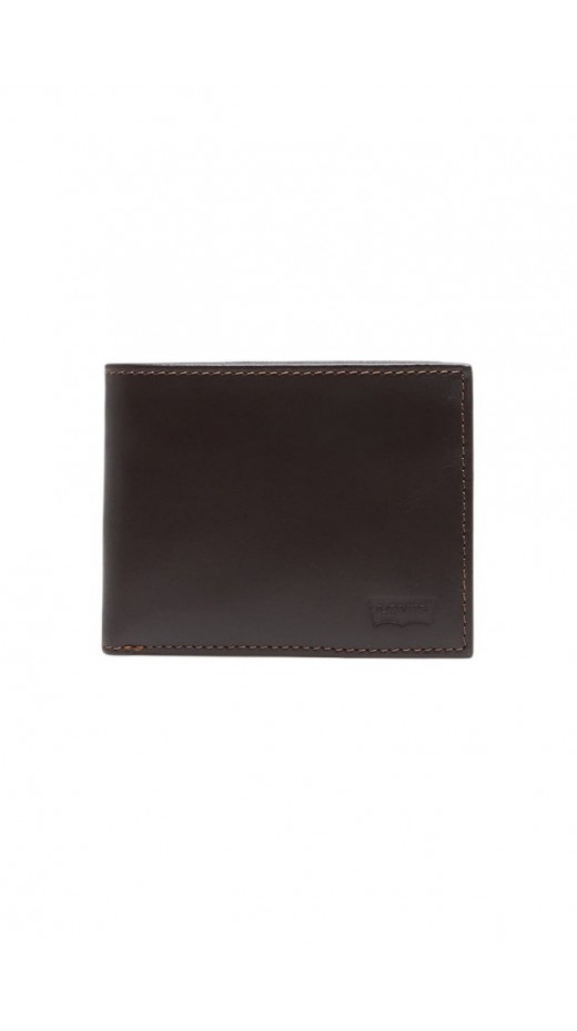 LEVIS CASUAL CLASSICS HUNTE COIN BIFOLD BATWING ΠΟΡΤΟΦΟΛΙ ΑΝΔΡΙΚΟ BROWN