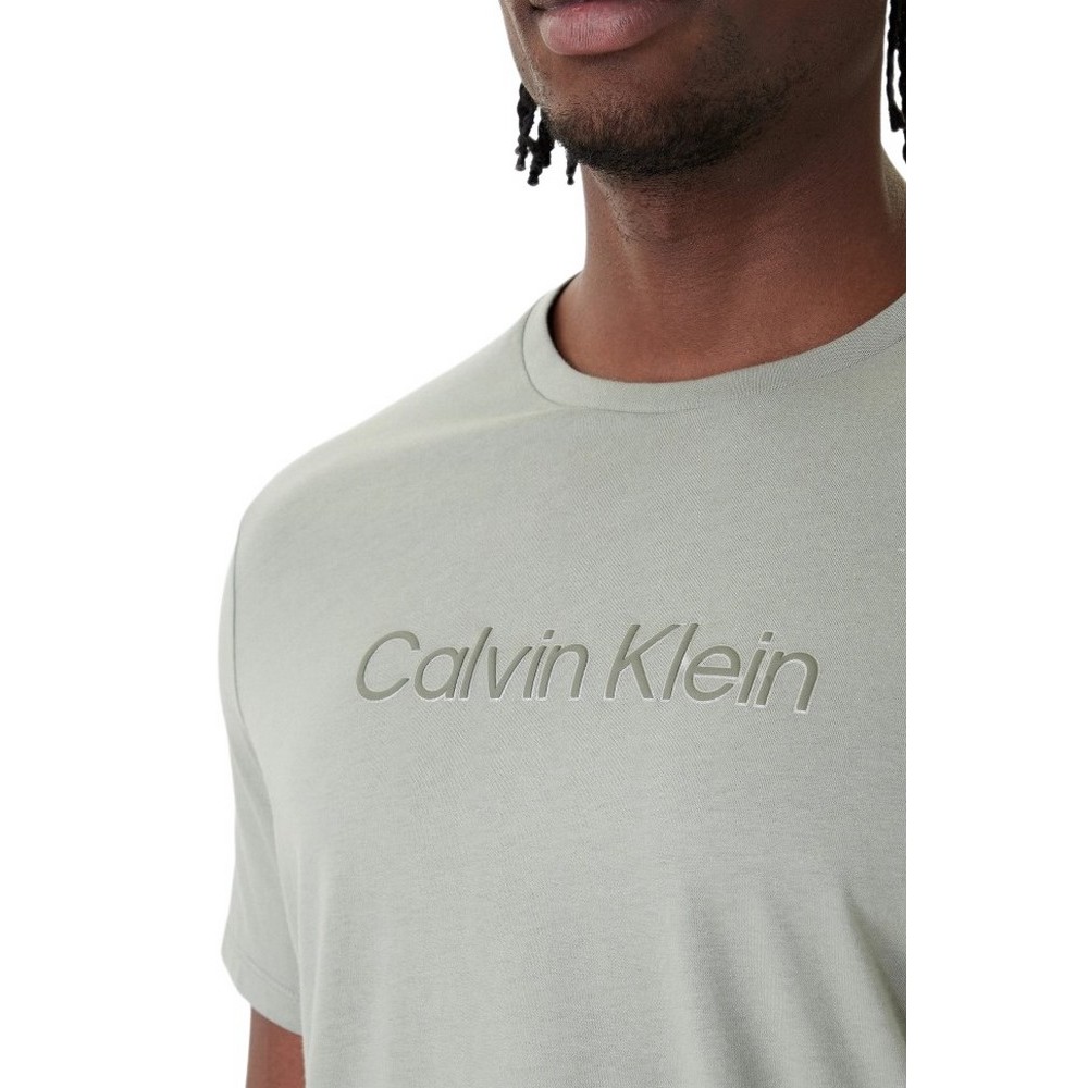 CALVIN KLEIN 30S EU WHOLESALE SPORTSWEAR GRAP T-SHIRT ΜΠΛΟΥΖΑ ΑΝΔΡΙΚΗ KHAKI