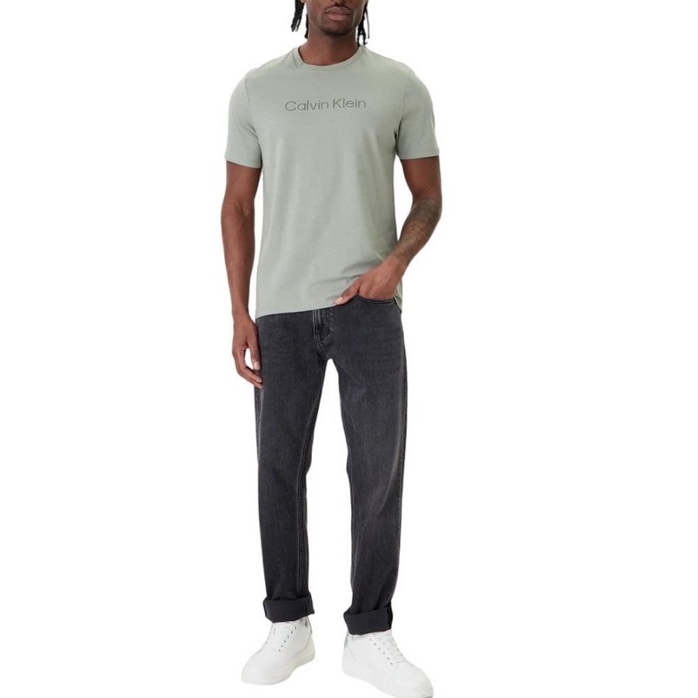 CALVIN KLEIN 30S EU WHOLESALE SPORTSWEAR GRAP T-SHIRT ΜΠΛΟΥΖΑ ΑΝΔΡΙΚΗ KHAKI
