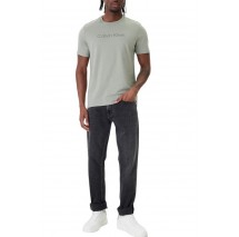 CALVIN KLEIN 30S EU WHOLESALE SPORTSWEAR GRAP T-SHIRT ΜΠΛΟΥΖΑ ΑΝΔΡΙΚΗ KHAKI