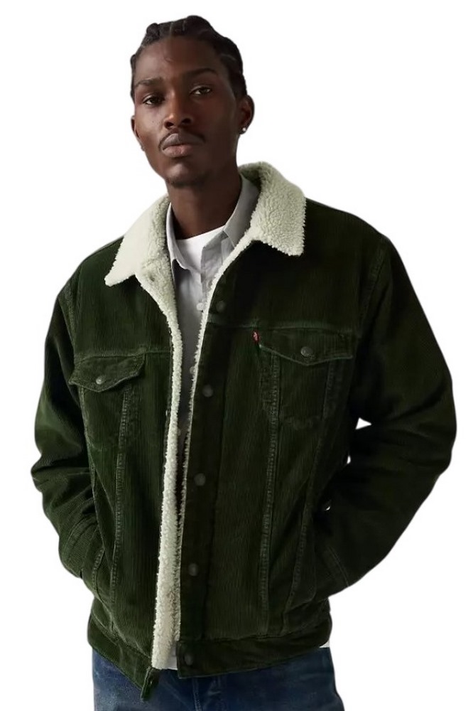LEVIS RELAXED FIT SHERPA TRKR JACKET ΜΠΟΥΦΑΝ ΑΝΔΡΙΚΟ GREEN