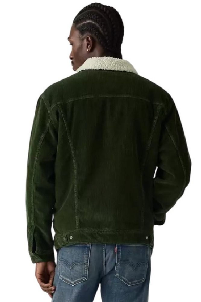 LEVIS RELAXED FIT SHERPA TRKR JACKET ΜΠΟΥΦΑΝ ΑΝΔΡΙΚΟ GREEN