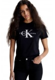 CALVIN KLEIN JEANS CORE MONOGRAM REGULAR T-SHIRT ΓΥΝΑΙΚΕΙΟ BLACK