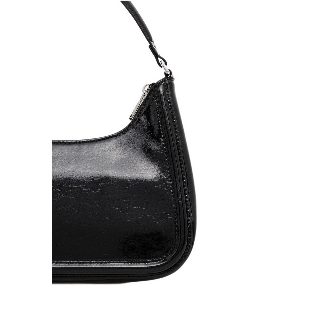 CALVIN KLEIN BOLD CK METALLIC SHOULDER BAG ΤΣΑΝΤΑ ΓΥΝΑΙΚΕΙΑ BLACK