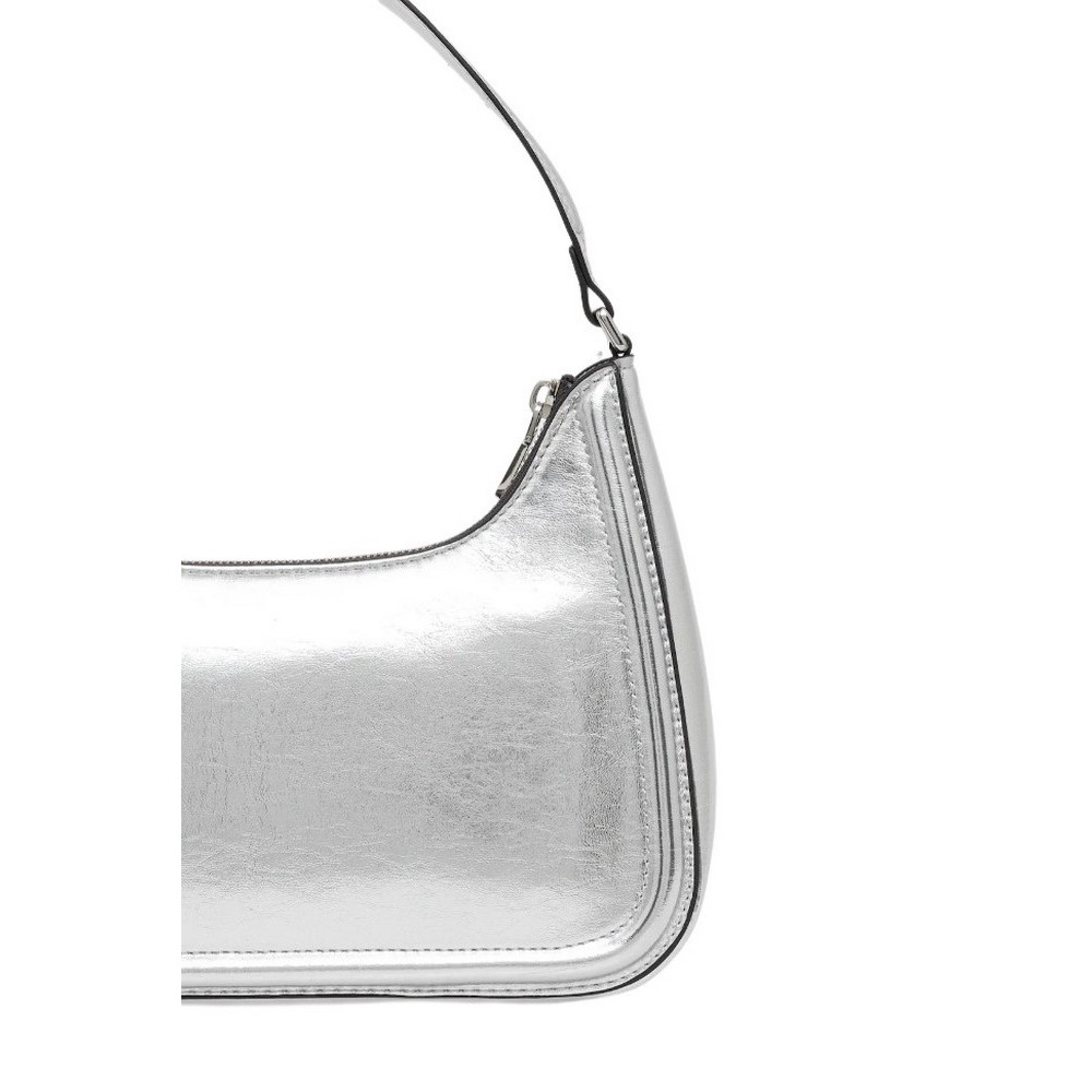 CALVIN KLEIN BOLD CK METALLIC SHOULDER BAG ΤΣΑΝΤΑ ΓΥΝΑΙΚΕΙΑ SILVER