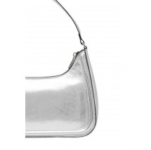 CALVIN KLEIN BOLD CK METALLIC SHOULDER BAG ΤΣΑΝΤΑ ΓΥΝΑΙΚΕΙΑ SILVER