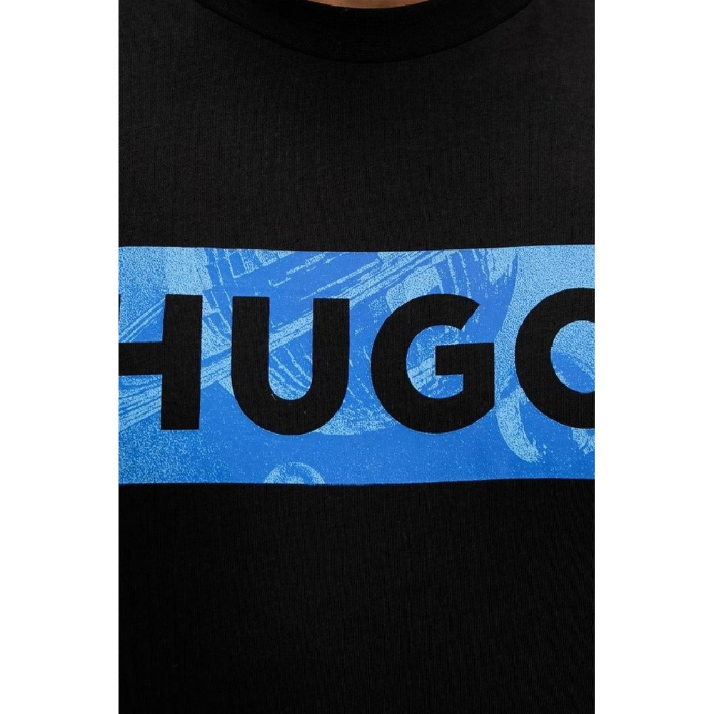 HUGO BOSS JERSEY NALIEN T-SHIRT ΜΠΛΟΥΖΑ ΑΝΔΡΙΚΗ BLACK