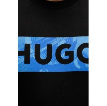 HUGO BOSS JERSEY NALIEN T-SHIRT ΜΠΛΟΥΖΑ ΑΝΔΡΙΚΗ BLACK