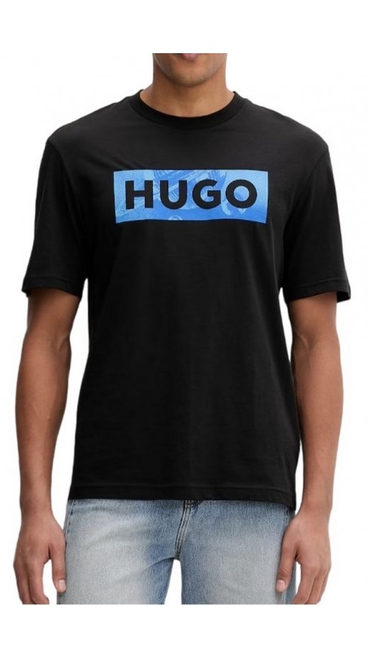 HUGO BOSS JERSEY NALIEN T-SHIRT ΜΠΛΟΥΖΑ ΑΝΔΡΙΚΗ BLACK