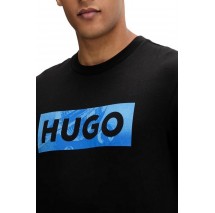HUGO BOSS JERSEY NALIEN T-SHIRT ΜΠΛΟΥΖΑ ΑΝΔΡΙΚΗ BLACK