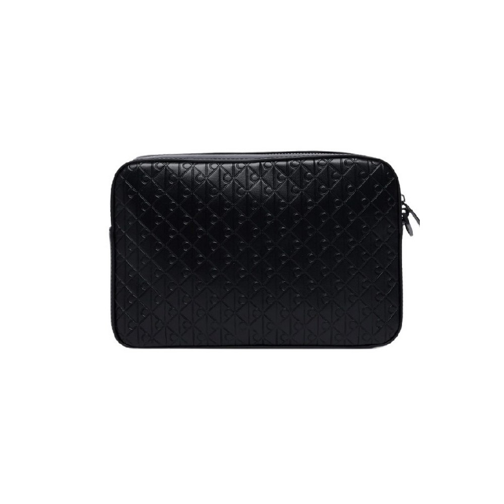 CALVIN KLEIN REFINED EMBLEM MIX POUCH W/ HAND ΤΣΑΝΤΑ ΑΝΔΡΙΚΗ BLACK