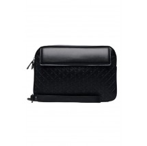 CALVIN KLEIN REFINED EMBLEM MIX POUCH W/ HAND ΤΣΑΝΤΑ ΑΝΔΡΙΚΗ BLACK