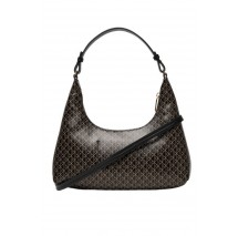 CALVIN KLEIN AOP SHOULDER BAG ΤΣΑΝΤΑ ΓΥΝΑΙΚΕΙΑ BLACK