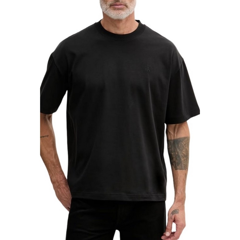 CALVIN KLEIN JEANS OVERSIZED EMBOSS MONOLOGO T-SHIRT ΜΠΛΟΥΖΑ ΑΝΔΡΙΚΗ BLACK