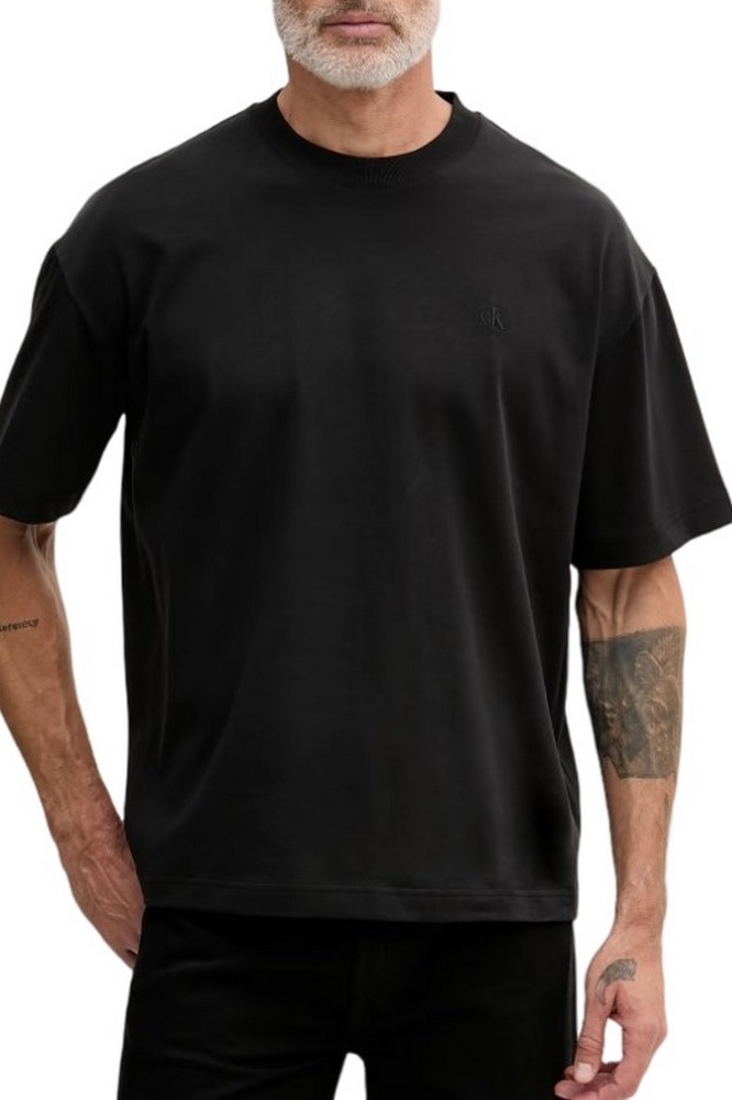 CALVIN KLEIN JEANS OVERSIZED EMBOSS MONOLOGO T-SHIRT ΜΠΛΟΥΖΑ ΑΝΔΡΙΚΗ BLACK