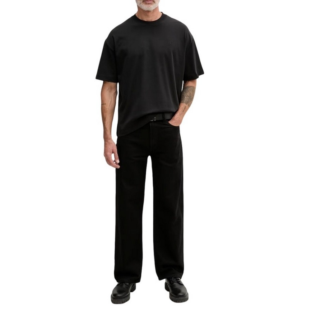 CALVIN KLEIN JEANS OVERSIZED EMBOSS MONOLOGO T-SHIRT ΜΠΛΟΥΖΑ ΑΝΔΡΙΚΗ BLACK