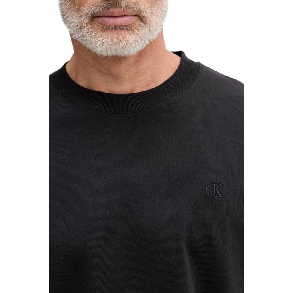 CALVIN KLEIN JEANS OVERSIZED EMBOSS MONOLOGO T-SHIRT ΜΠΛΟΥΖΑ ΑΝΔΡΙΚΗ BLACK