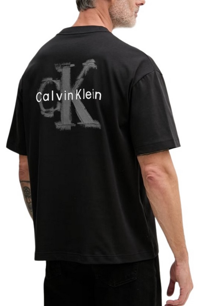 CALVIN KLEIN JEANS OVERSIZED EMBOSS MONOLOGO T-SHIRT ΜΠΛΟΥΖΑ ΑΝΔΡΙΚΗ BLACK