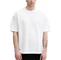 CALVIN KLEIN JEANS OVERSIZED EMBOSS MONOLOGO T-SHIRT ΜΠΛΟΥΖΑ ΑΝΔΡΙΚΗ BRIGHT WHITE