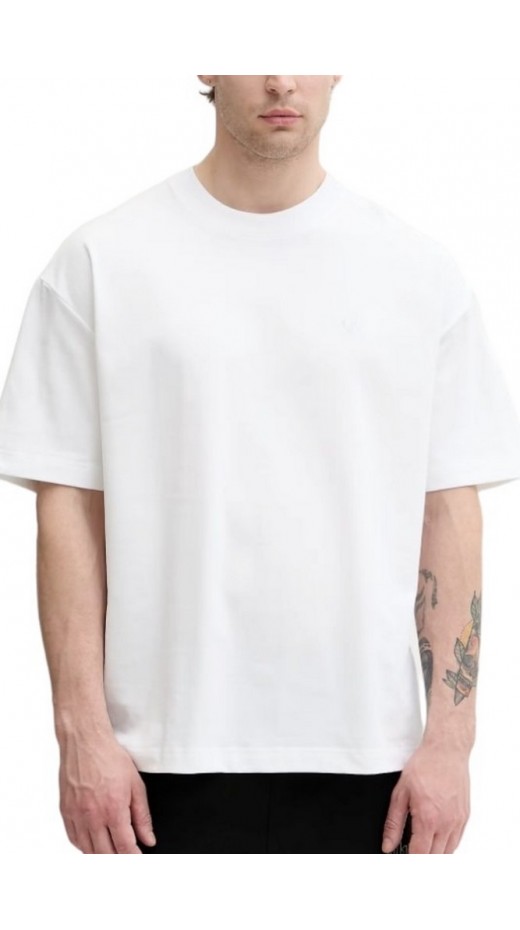CALVIN KLEIN JEANS OVERSIZED EMBOSS MONOLOGO T-SHIRT ΜΠΛΟΥΖΑ ΑΝΔΡΙΚΗ BRIGHT WHITE