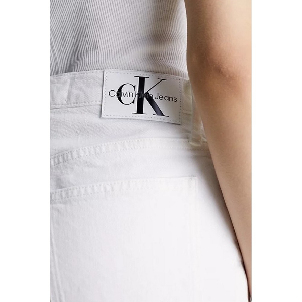 CALVIN KLEIN JEANS MOM JEAN ΠΑΝΤΕΛΟΝΙ ΓΥΝΑΙΚΕΙΟ WHITE