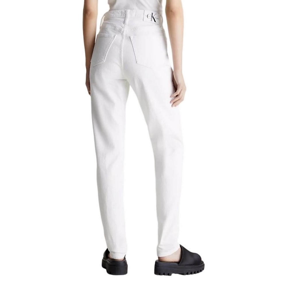 CALVIN KLEIN JEANS MOM JEAN ΠΑΝΤΕΛΟΝΙ ΓΥΝΑΙΚΕΙΟ WHITE