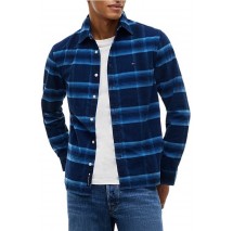 TOMMY JEANS REG PATTERN CORDUROY SHIRT ΠΟΥΚΑΜΙΣΟ ΑΝΔΡΙΚΟ NAVY