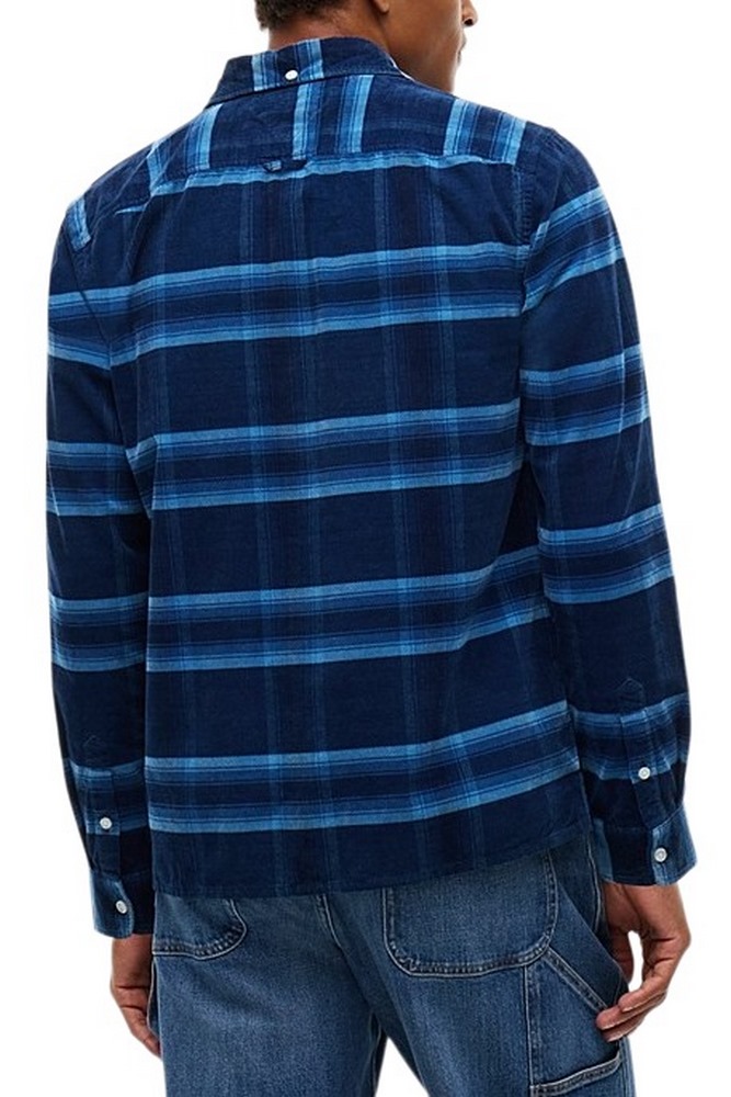 TOMMY JEANS REG PATTERN CORDUROY SHIRT ΠΟΥΚΑΜΙΣΟ ΑΝΔΡΙΚΟ NAVY