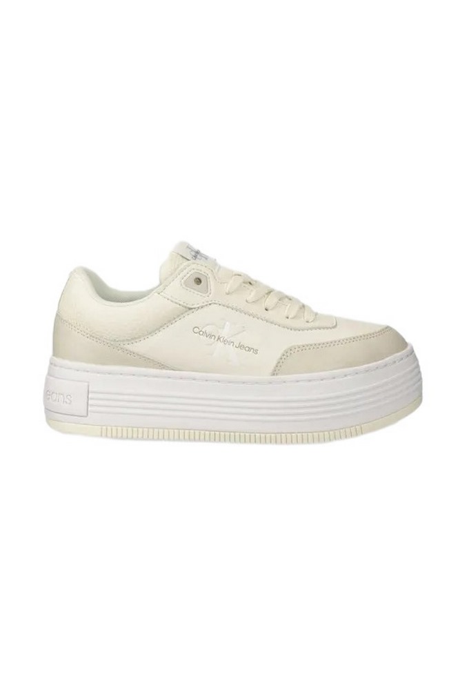 CALVIN KLEIN JEANS BOLD FLATF LOW LACE MIX ML FAD ΠΑΠΟΥΤΣΙ ΓΥΝΑΙΚΕΙΟ CREAMY WHITE