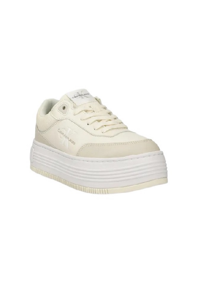 CALVIN KLEIN JEANS BOLD FLATF LOW LACE MIX ML FAD ΠΑΠΟΥΤΣΙ ΓΥΝΑΙΚΕΙΟ CREAMY WHITE