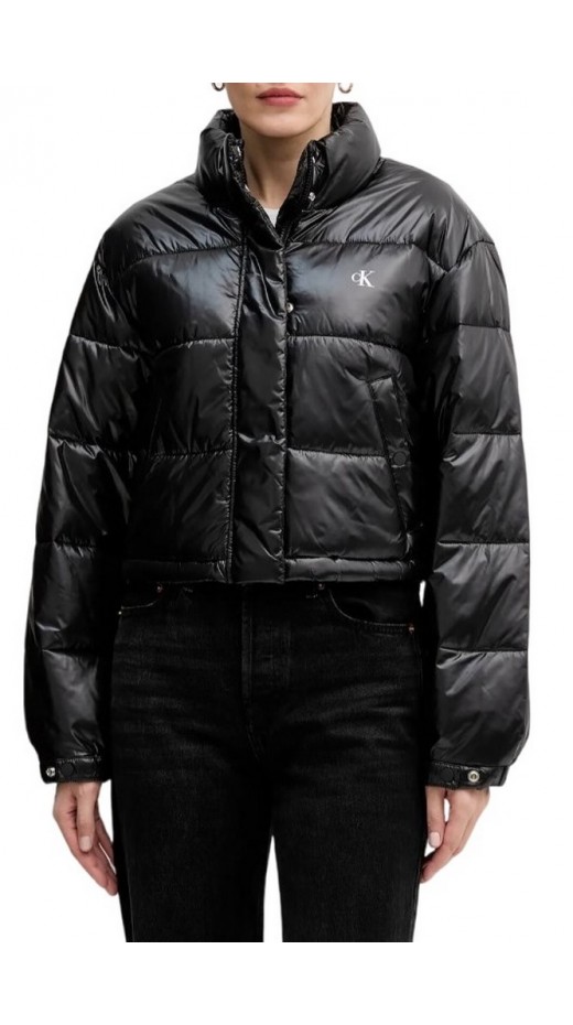 CALVIN KLEIN JEANS CROP PUFFER JACKET ΜΠΟΥΦΑΝ ΓΥΝΑΙΚΕΙΟ BLACK