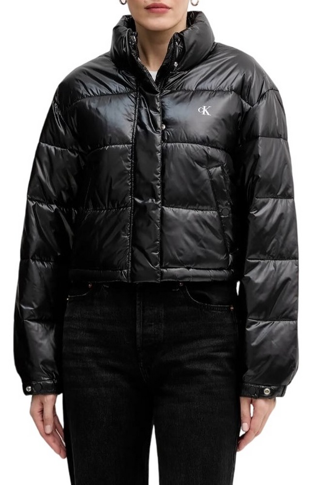 CALVIN KLEIN JEANS CROP PUFFER JACKET ΜΠΟΥΦΑΝ ΓΥΝΑΙΚΕΙΟ BLACK