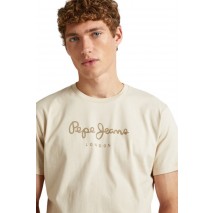 T-SHIRT NOS EGGO N ΑΝΔΡΙΚΟ PEPE JEANS LONDON BEIGE