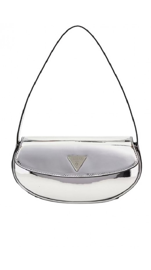 GUESS ARNELA FLAP SHOULDER BAG ΤΣΑΝΤΑ ΓΥΝΑΙΚΕΙΑ SILVER