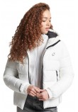 SUPERDRY ΜΠΟΥΦΑΝ HOODED SPIRIT SPORTS PUFFER ΓΥΝΑΙΚΕΙΟ WHITE