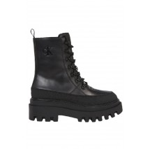 CALVIN KLEIN JEANS FLATFORM LACE UP BOOT LTH  ΠΑΠΟΥΤΣΙ ΓΥΝΑΙΚΕΙΟ BLACK