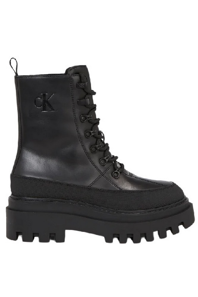 CALVIN KLEIN JEANS FLATFORM LACE UP BOOT LTH  ΠΑΠΟΥΤΣΙ ΓΥΝΑΙΚΕΙΟ BLACK