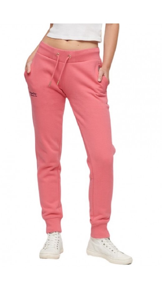 SUPERDRY ESSENTIAL LOGO JOGGER ΠΑΝΤΕΛΟΝΙ ΦΟΡΜΑΣ ΓΥΝΑΙΚΕΙΟ PINK