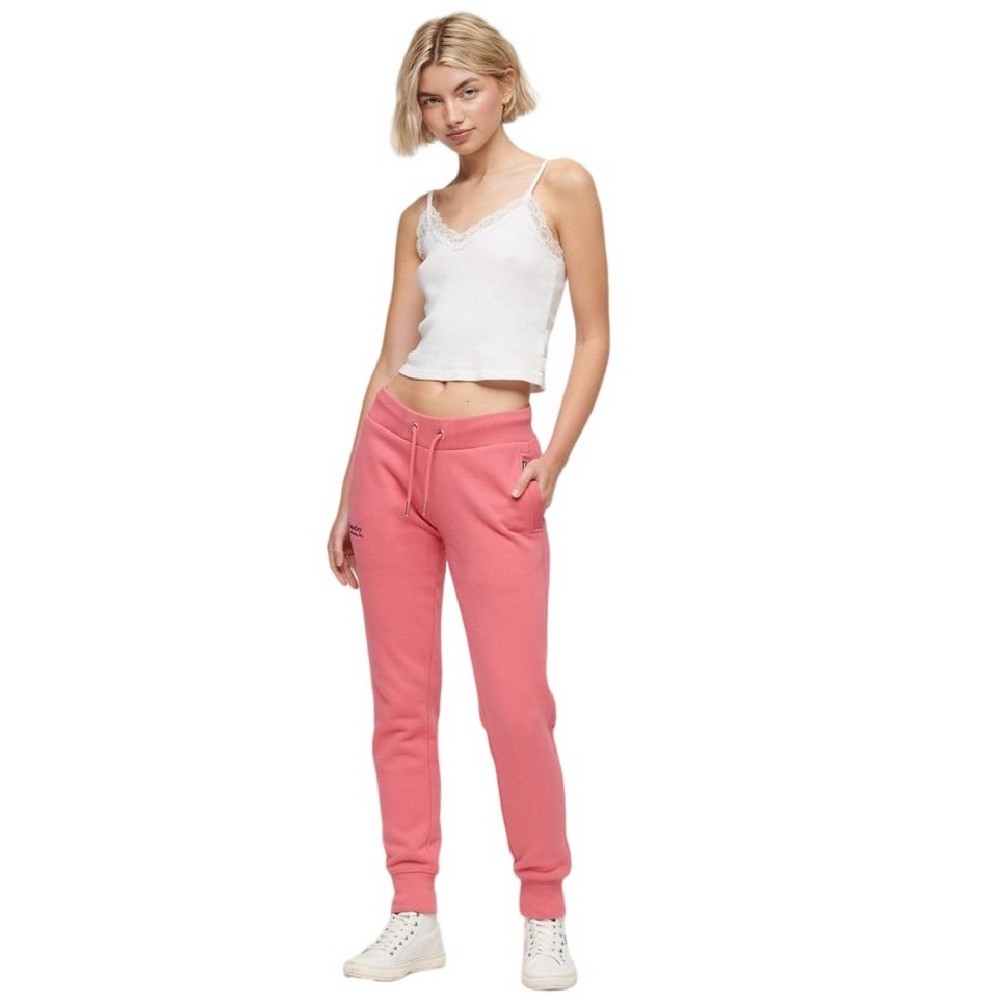 SUPERDRY ESSENTIAL LOGO JOGGER ΠΑΝΤΕΛΟΝΙ ΦΟΡΜΑΣ ΓΥΝΑΙΚΕΙΟ PINK