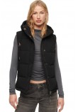 SUPERDRY D1 OVIN EVEREST HOODED PUFFER GILET ΜΠΟΥΦΑΝ ΓΙΛΕΚΟ ΓΥΝΑΙΚΕΙΟ BLACK