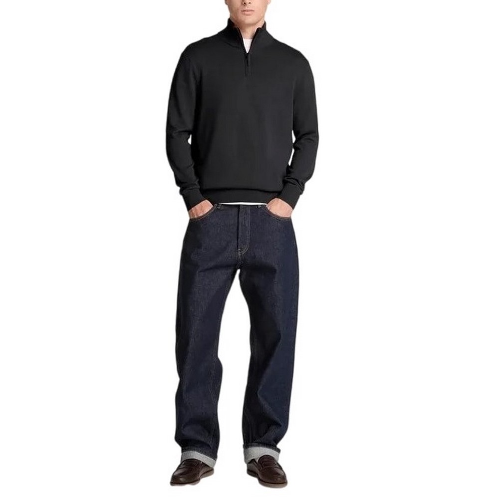 TIMBERLAND COTTON 1/4 ZIP SWEATER ΜΠΛΟΥΖΑ ΠΛΕΚΤΗ ΑΝΔΡΙΚΗ BLACK