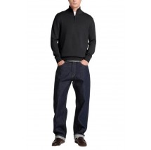 TIMBERLAND COTTON 1/4 ZIP SWEATER ΜΠΛΟΥΖΑ ΠΛΕΚΤΗ ΑΝΔΡΙΚΗ BLACK