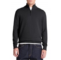 TIMBERLAND COTTON 1/4 ZIP SWEATER ΜΠΛΟΥΖΑ ΠΛΕΚΤΗ ΑΝΔΡΙΚΗ BLACK