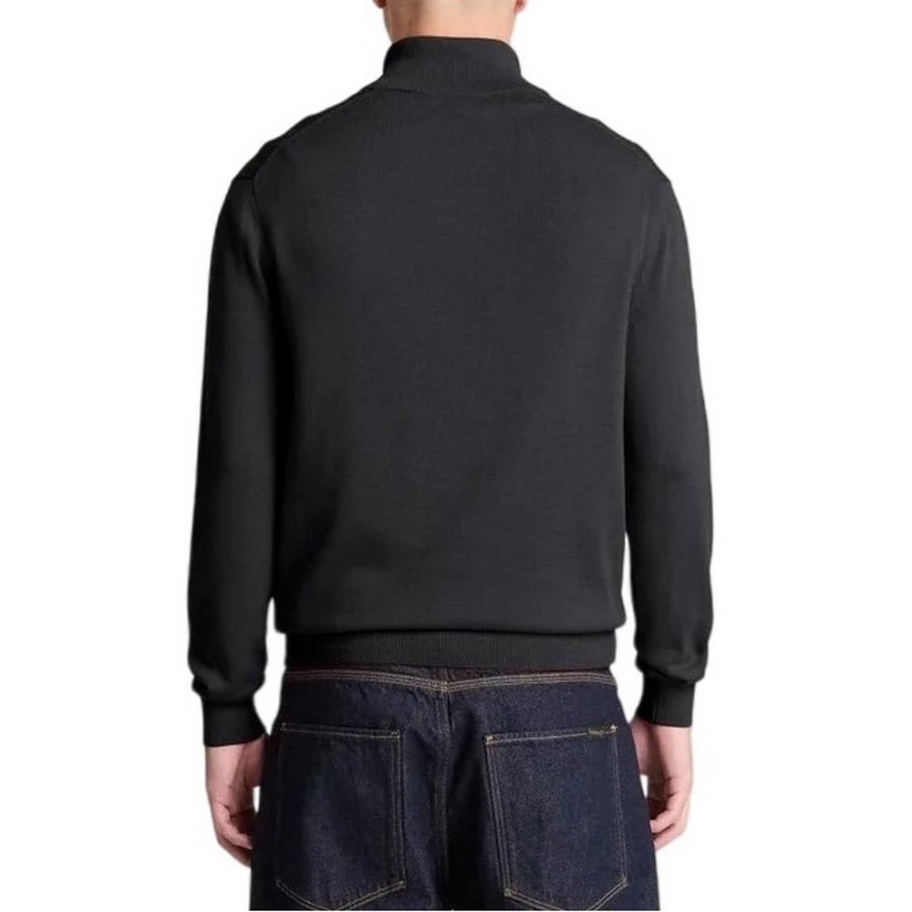 TIMBERLAND COTTON 1/4 ZIP SWEATER ΜΠΛΟΥΖΑ ΠΛΕΚΤΗ ΑΝΔΡΙΚΗ BLACK