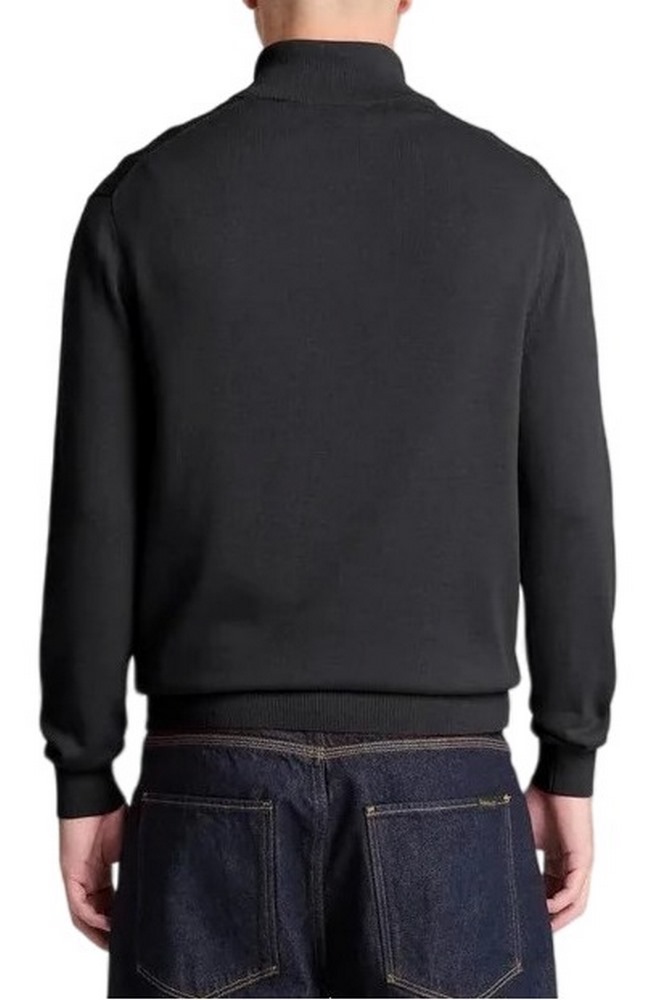 TIMBERLAND COTTON 1/4 ZIP SWEATER ΜΠΛΟΥΖΑ ΠΛΕΚΤΗ ΑΝΔΡΙΚΗ BLACK